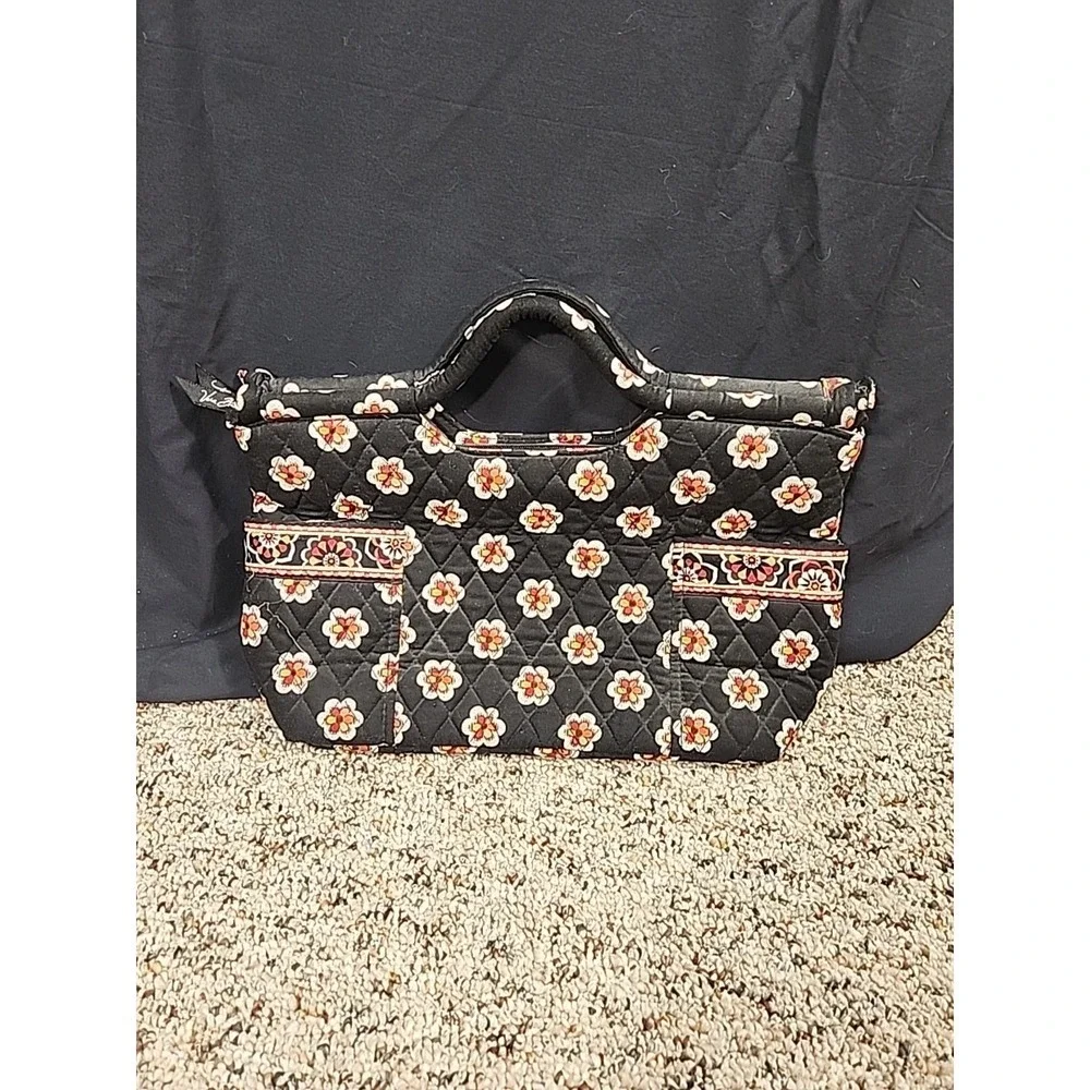 Vera Bradley Gabby Satchel Double Handle QuiltedWomen's Floral Pockets Lined Zip